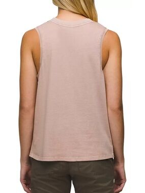 Prana Women’s Everyday Vintage Washed Tank Taupe/Pink Size Large